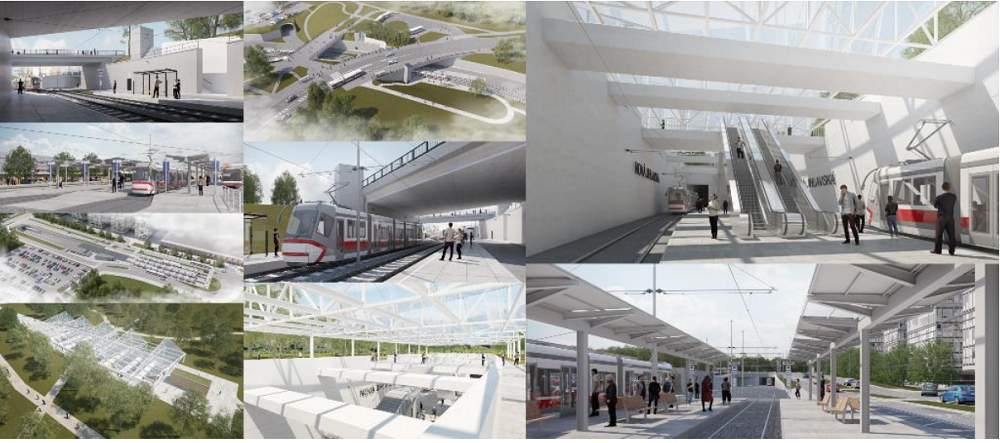 Tramvajová traťna Univerzitní kampus v Brně