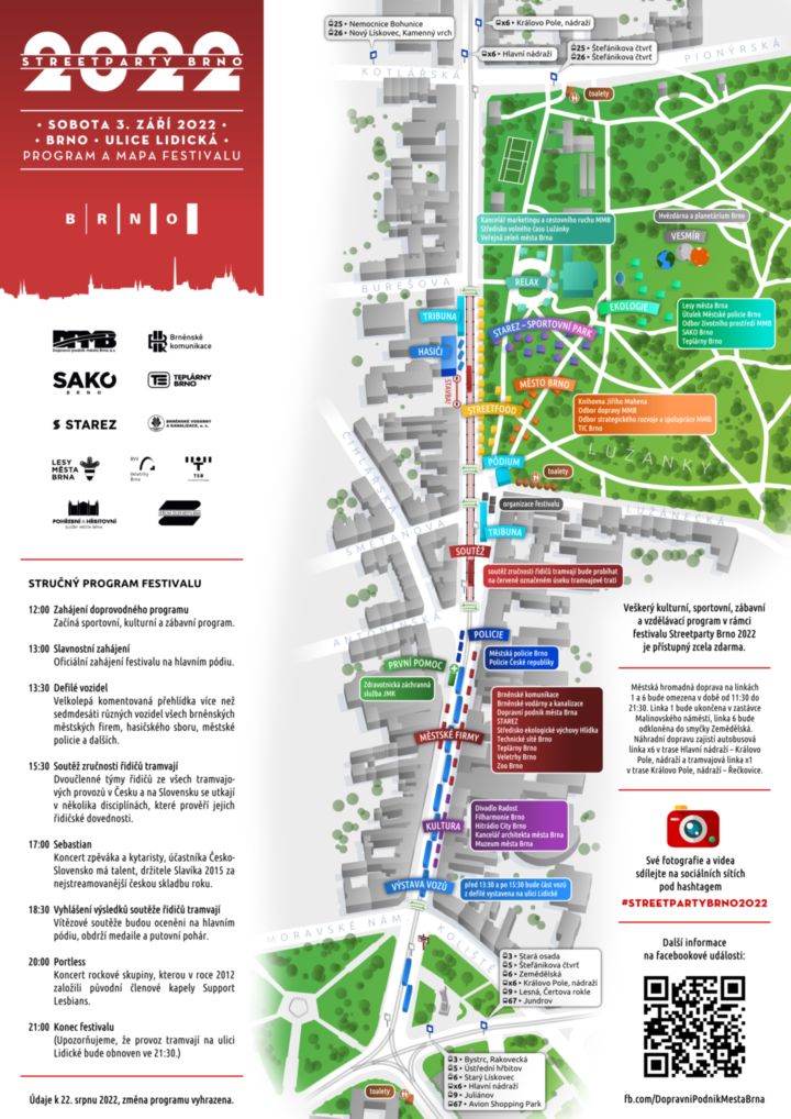 Streetparty Brno program