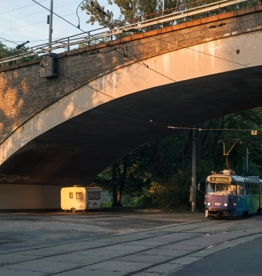 Tramvaj v Brně na konečné